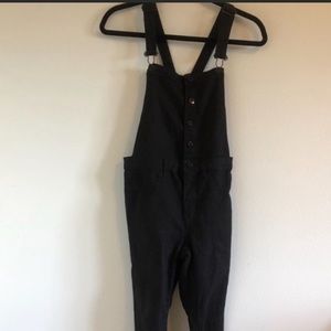 H&M Black Skinny Overalls